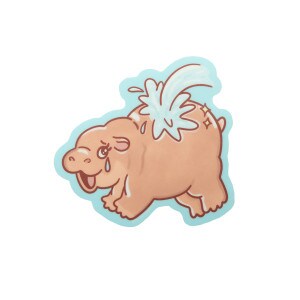 Crybaby Hippo Vinyl Sticker